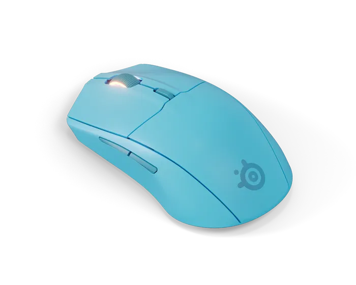 SteelSeries Ratón Rival 3 Wireless Gen 2 Aqua 62526 Gaming Inalámbrico Bluetooth 18000 PPP 6 Botones Azul Celeste