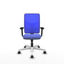 PIQUERAS Y CRESPO Silla de oficina Motilla con mecanismo Sincro, Azul