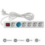 GSC Evolution Base múltiple Serie Estándar 6T con interruptor 5M Blanco