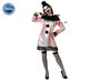 Disfraz Payasa Sangrienta Mujer Vestido Blanco Halloween Talla XS-S