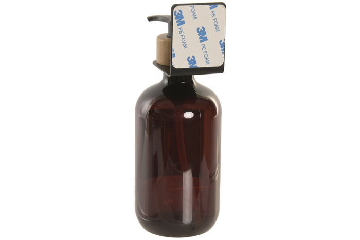 DKD Home Decor Dosificador PET Inox Ámbar 500ml