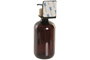 DKD Home Decor Dosificador PET Inox Ámbar 500ml