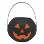 Atosa Calabaza Negra Decorativa para Mesa o Escaparates - 14x17 cm