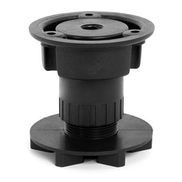 Herrajes Alk Pata Cocina Mini-Larry Altura Regulable 59-75cm Acabado Negro