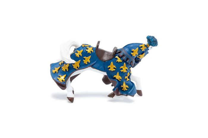 Figura caballo principe felipe azul 13,3x5,8x8,2cm