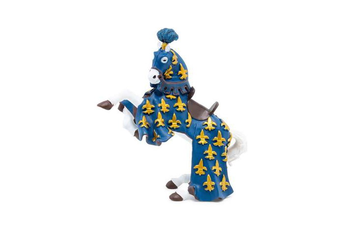 Figura caballo principe felipe azul 13,3x5,8x8,2cm