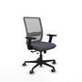PIQUERAS Y CRESPO Silla de oficina Haches Gris con mecanismo Sincro/Traslack
