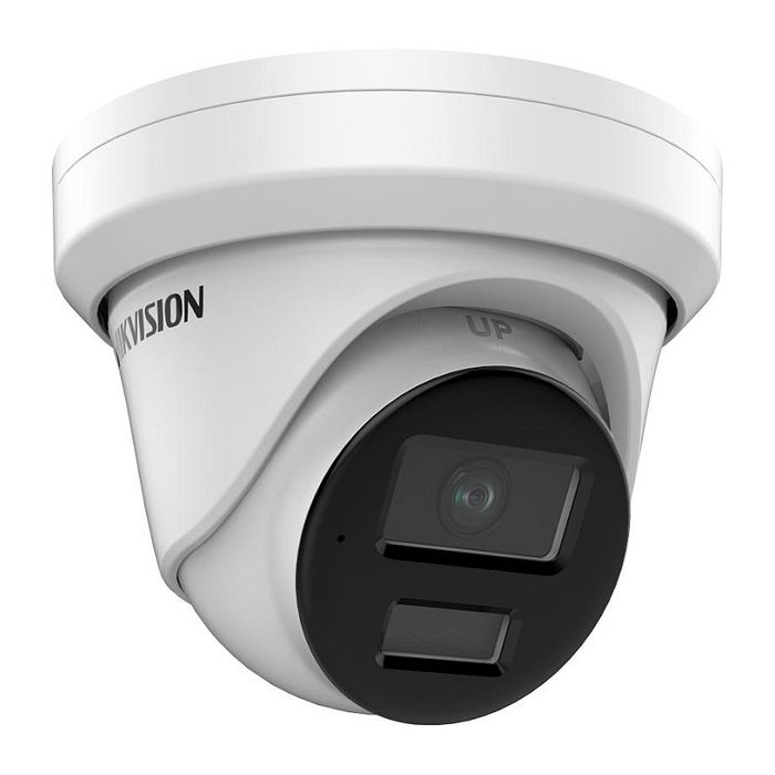 Hikvision DS-2CD3386G2-ISU(2.8mm)(H)(eF) Cámara IP Turret 8MP 4K, Lente 2.8mm, Interior/Exterior IP67, Visión Nocturna 40m, Inteligencia Artificial, Audio, PoE