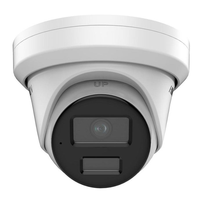 Hikvision DS-2CD3386G2-ISU(2.8mm)(H)(eF) Cámara IP Turret 8MP 4K, Lente 2.8mm, Interior/Exterior IP67, Visión Nocturna 40m, Inteligencia Artificial, Audio, PoE