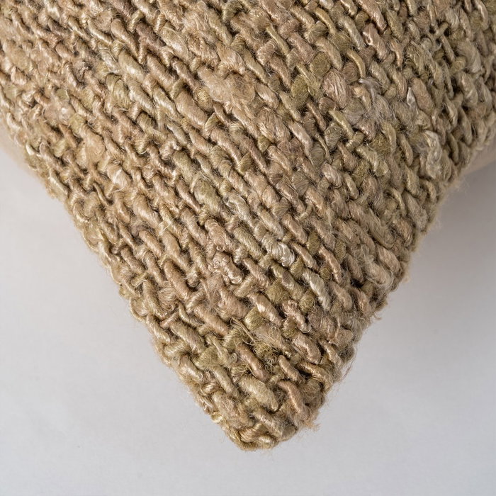 Cojín Beige-Verde Viscosa-Algodón 50 X 50 cm (Set de 2)