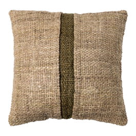 Cojín Beige-Verde Viscosa-Algodón 50 X 50 cm (Set de 2)