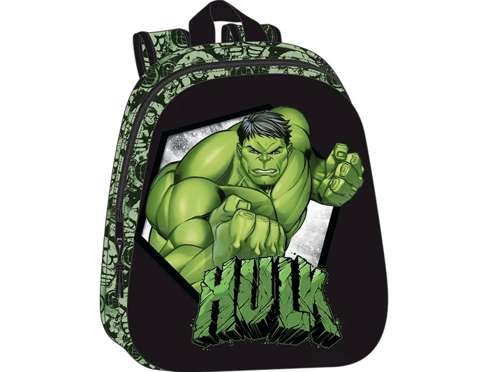 Safta Mochila Infantil 3D Hulk Marvel Safta Mochila Infantil 3D Hulk Marvel
