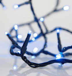 DKD Home Decor Guirnalda de luces LED Azul 100L 5mm IP44