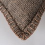 Cojín Marrón Algodón/Terciopelo 50 X 50 cm (Set de 2)