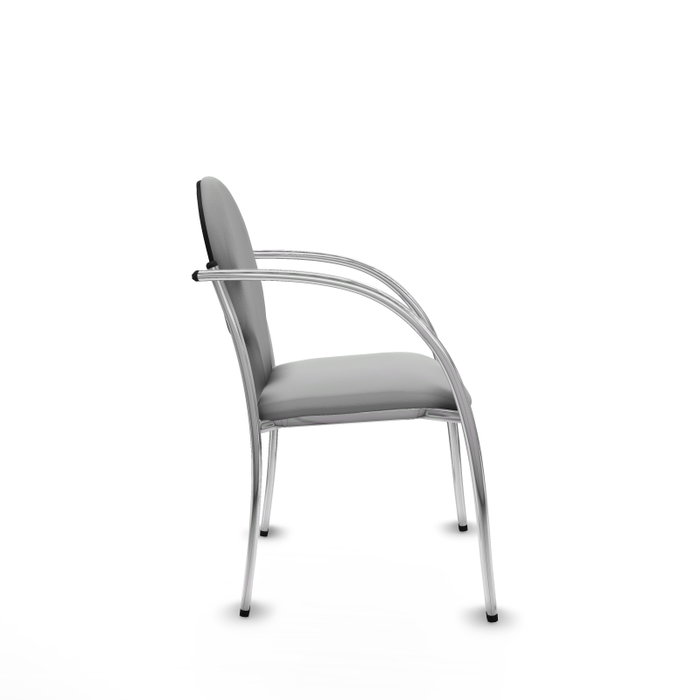 PIQUERAS Y CRESPO Silla Hellín Gris claro con Brazos fijos PIQUERAS Y CRESPO Silla Hellín Gris claro con Brazos fijos