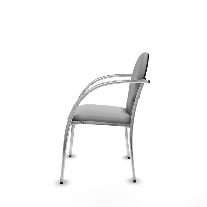 PIQUERAS Y CRESPO Silla Hellín Gris claro con Brazos fijos PIQUERAS Y CRESPO Silla Hellín Gris claro con Brazos fijos