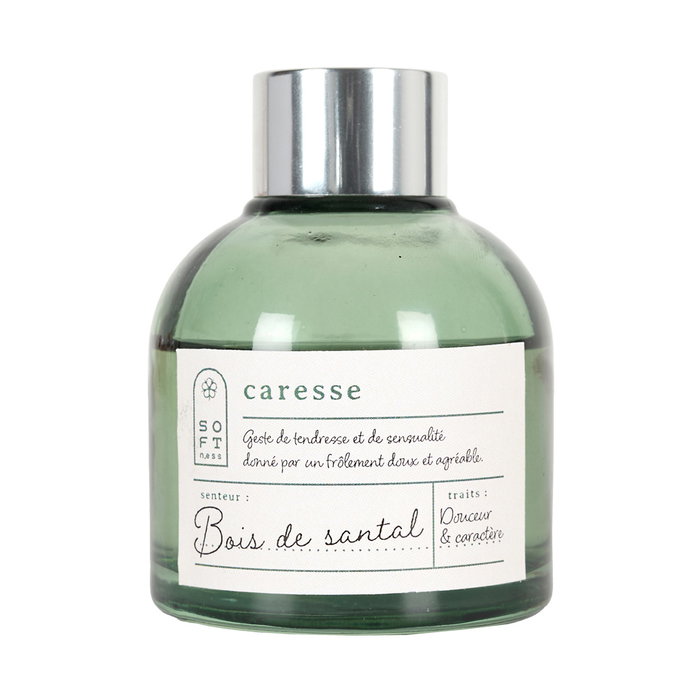 Home Deco Factory Difusor Aromático Cocooning 100 ml con Varillas - Aromas Ámbar, Sándalo o Algodón