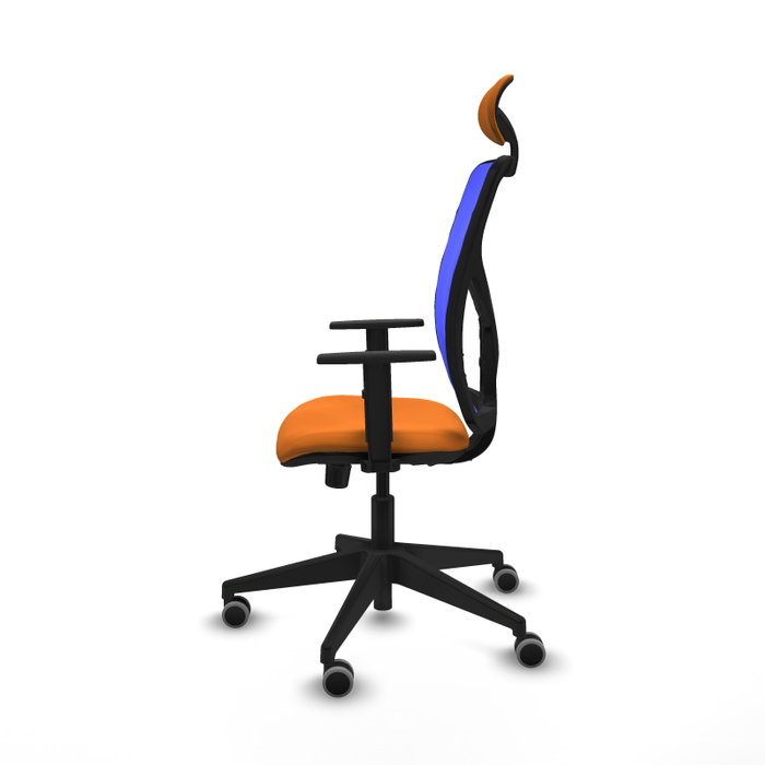 PIQUERAS Y CRESPO Silla de oficina Motilla con mecanismo Sincro, Naranja y Azul PIQUERAS Y CRESPO Silla de oficina Motilla con mecanismo Sincro, Naranja y Azul