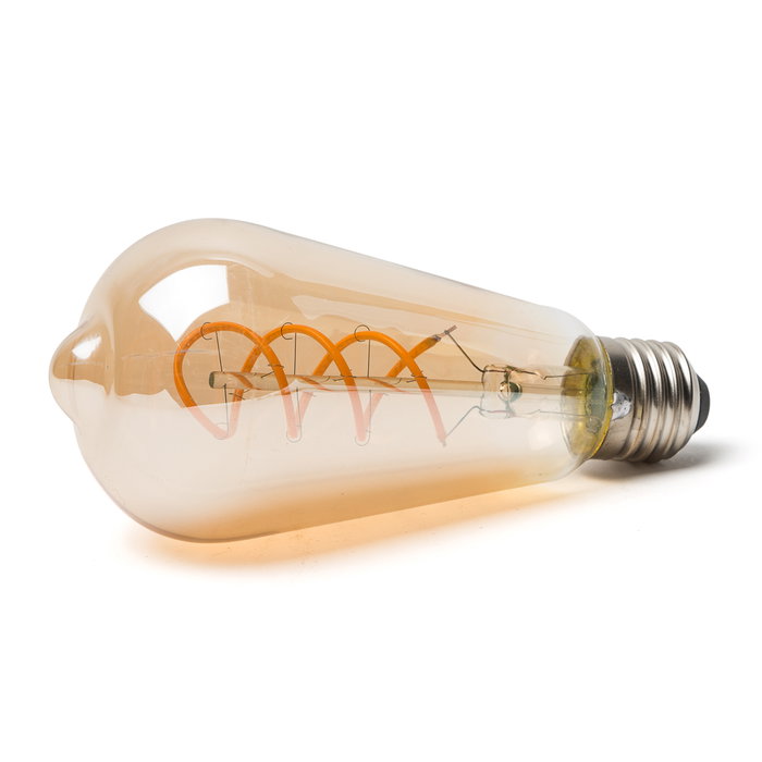 Bombilla LED Filamento E27 4W 380Lm 2000°K Blanco Cálido 40.000 Horas WR-ST64-4W-R