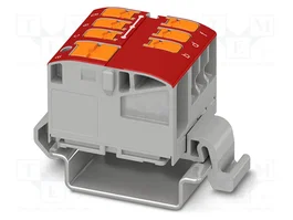 PHOENIX CONTACT PTVFIX 6/6X2,5-NS35A RD Conector de carril rojo