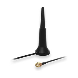 Teltonika PR1KRD30 Antena Magnética Dual Band WiFi, 3 dBi, 2.4/5 GHz, RP-SMA Macho, 1.5 m Cable, Negro, IP50