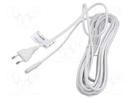 LogiLink Cable de alimentación CEE 7/16 a IEC C7, 10 m, blanco