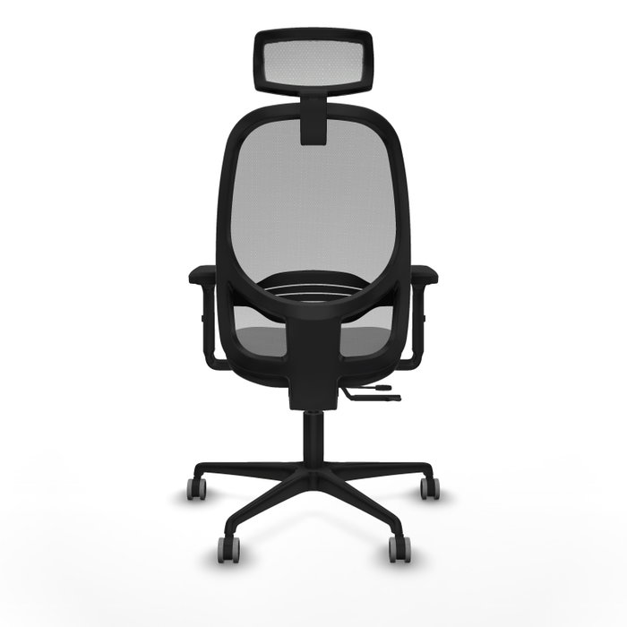 PIQUERAS Y CRESPO Silla de oficina Cilanco con mecanismo Sincro/Traslack, Negro/Gris