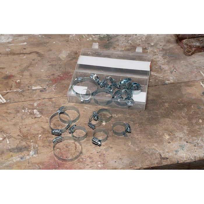 Black+Decker Surtido de Abrazaderas (20 Piezas) con 6 uds (12-22 x 10 mm), 8 uds (25-40 x 12,7 mm), 2 uds (50-70 x 12,7 mm), 4 uds (32-50 x 12,7 mm)