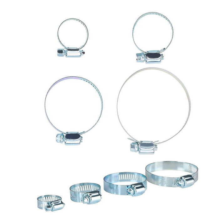 Black+Decker Surtido de Abrazaderas (20 Piezas) con 6 uds (12-22 x 10 mm), 8 uds (25-40 x 12,7 mm), 2 uds (50-70 x 12,7 mm), 4 uds (32-50 x 12,7 mm)