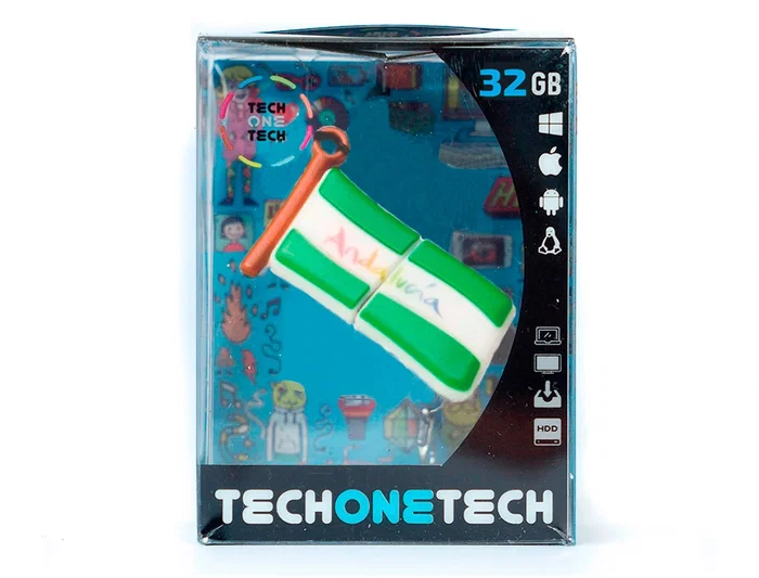 Tech on tech Memoria USB Bandera Andalucía 32 GB