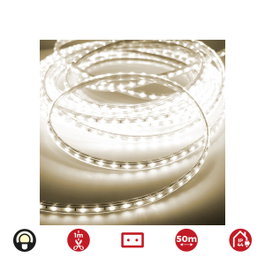 Edm Tira de LED Blanco Cálido 50 m 60 leds/m IP44