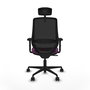 PIQUERAS Y CRESPO Silla de oficina Mardos con mecanismo Sincro, Morado y Negro