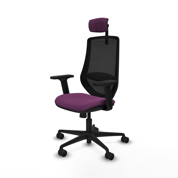 PIQUERAS Y CRESPO Silla de oficina Mardos con mecanismo Sincro, Morado y Negro PIQUERAS Y CRESPO Silla de oficina Mardos con mecanismo Sincro, Morado y Negro