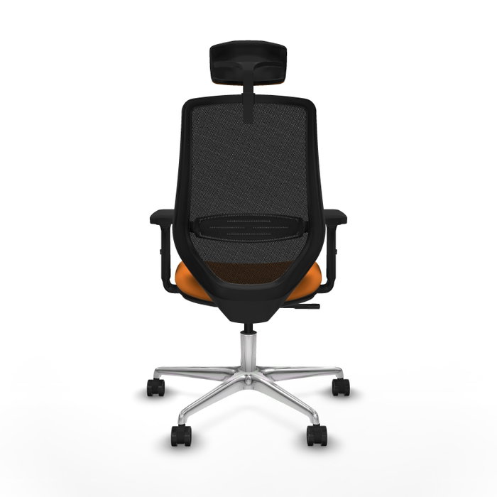 PIQUERAS Y CRESPO Silla de oficina Mardos con mecanismo Sincro, Naranja y Negro