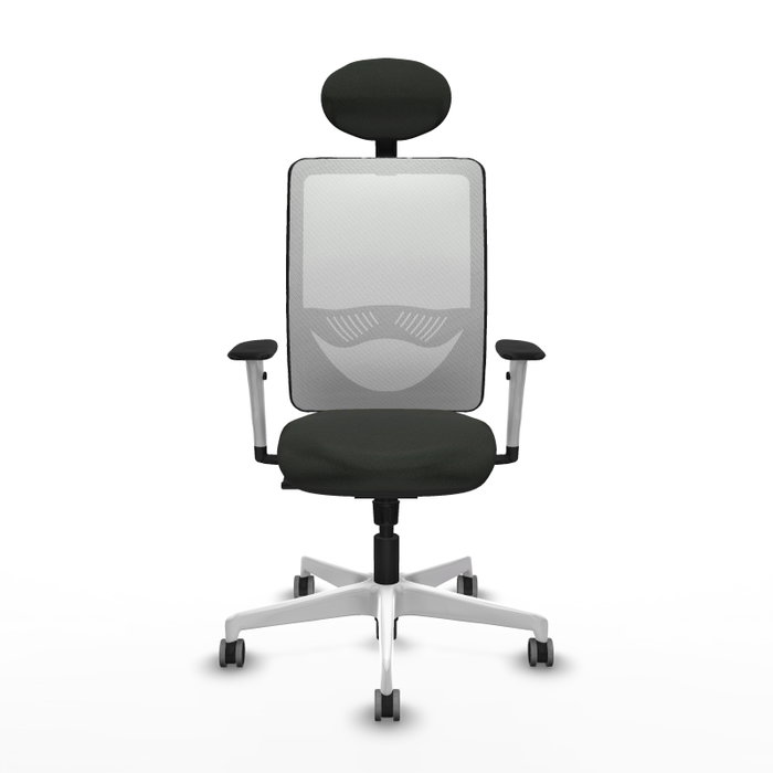 PIQUERAS Y CRESPO Silla de oficina Zulema con mecanismo Sincro, Blanco y Negro PIQUERAS Y CRESPO Silla de oficina Zulema con mecanismo Sincro, Blanco y Negro