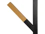 Maul Perchero de Pie Metalico y Madera 6 Colgadores Negro 1840x480x230 mm
