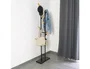 Maul Perchero de Pie Metalico y Madera 6 Colgadores Negro 1840x480x230 mm