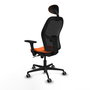 PIQUERAS Y CRESPO Silla de oficina Jorquera Naranja y Negro