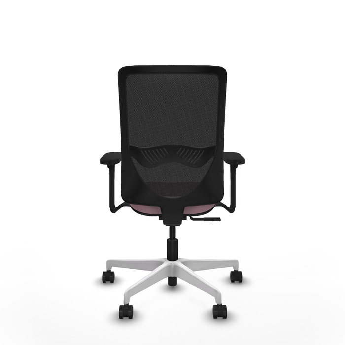 PIQUERAS Y CRESPO Silla de oficina Zulema con mecanismo Sincro, Rosa y Negro