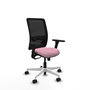PIQUERAS Y CRESPO Silla de oficina Zulema con mecanismo Sincro, Rosa y Negro