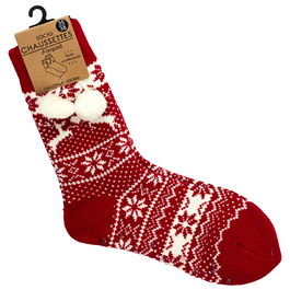 Sensly Par Calcetines con Pompones de Acrílico