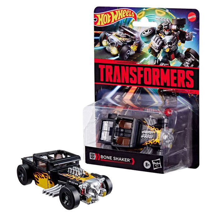 Hasbro Hot Wheels x Transformers Bone Shaker Figura Convertible 12,5 cm