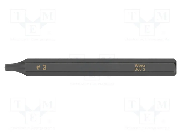 WERA Punta de destornillador de percusión RB2 1/4 pulg. 70 mm WERA Punta de destornillador de percusión RB2 1/4 pulg. 70 mm