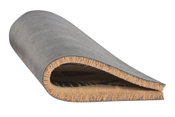 DKD Home Decor Felpudo Mediterraneo Natural Azul Fibra coco Goma 40 x 1.5 x 60 cm (6 Unidades)