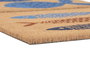DKD Home Decor Felpudo Mediterraneo Natural Azul Fibra coco Goma 40 x 1.5 x 60 cm (6 Unidades)