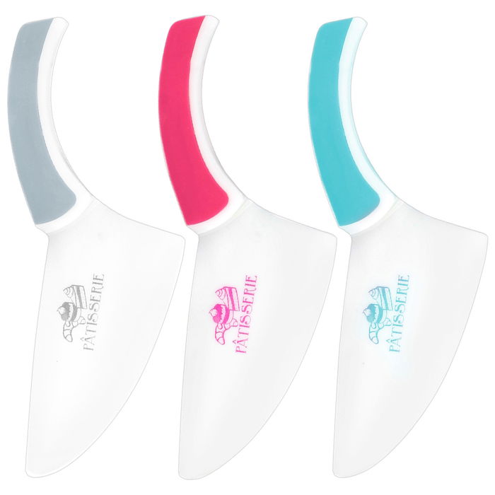 Lily Cook Cuchillo-Pala Surtido 2 en 1 Cortar y Servir Plástico 23,4x9 cm Colores Surtidos