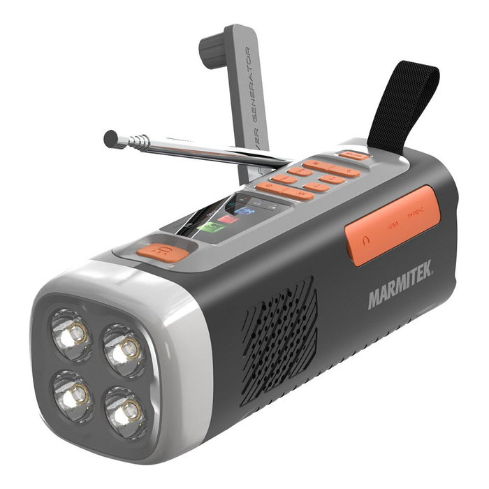 Marmitek RESQ 200 Radio de emergencia portátil Negro