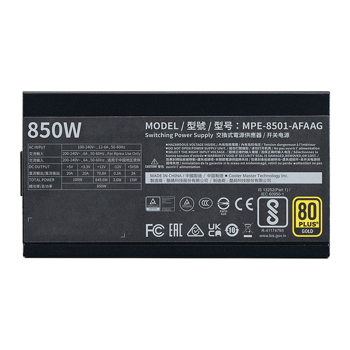Cooler Master MWE Gold V2 ATX 3.1 850W