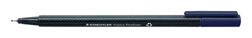Rotulador Fibra Staedtler 334 Triplus Fineliner Azul Indigo (Set de 10) Rotulador Fibra Staedtler 334 Triplus Fineliner Azul Indigo (Set de 10)