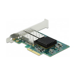 DeLOCK Tarjeta de red PCI Express x4 con 2 x SFP Gigabit LAN i82576